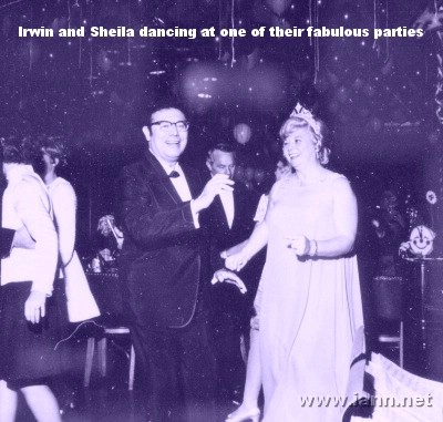 Irwin and Sheila Allen dancing at a party