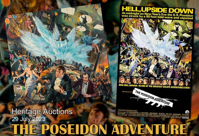 Original Mort Knstler Final Poster Artwork for The Poseidon Adventure