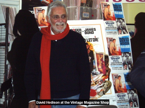David Hedison at the Vintage Magazine Shop