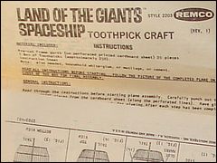 Remco Spindrift Toothpick Craft Instructions