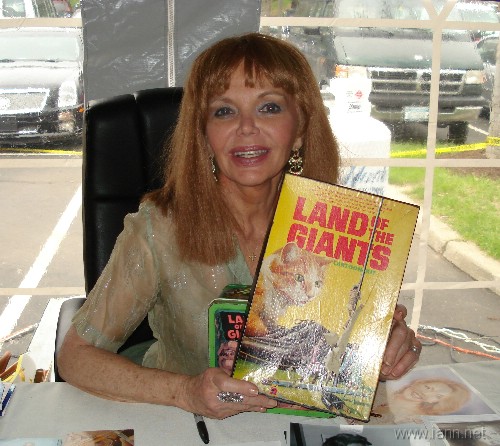 Deanna Lund with the Land of the Giants Colorforms Cartoon Kit