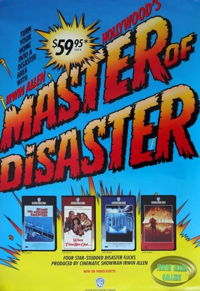 Warner Video poster promoting their video releases for Irwin Allen's 1970s productions