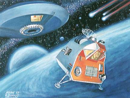 The Jupiter II and the Space Pod by Mark Dorais