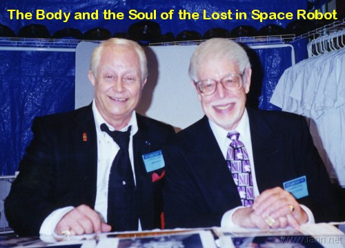 Bob May and Dick Tufeld. The Body and Voice of the Lost in Space Robot