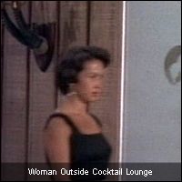 Woman Outside Cocktail Lounge
