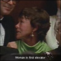 Woman in first elevator