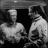 Richard Basehart and Victor Jory in Fires of Death
