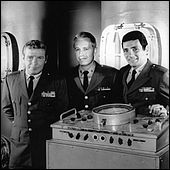 Richard Basehart, Robert Dowdell and David Hedison in Voyage to the Bottom of the Sea